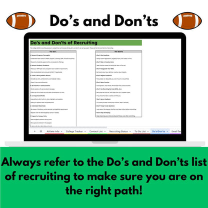Ultimate College Athletic Recruiting Spreadsheet | Google Sheet